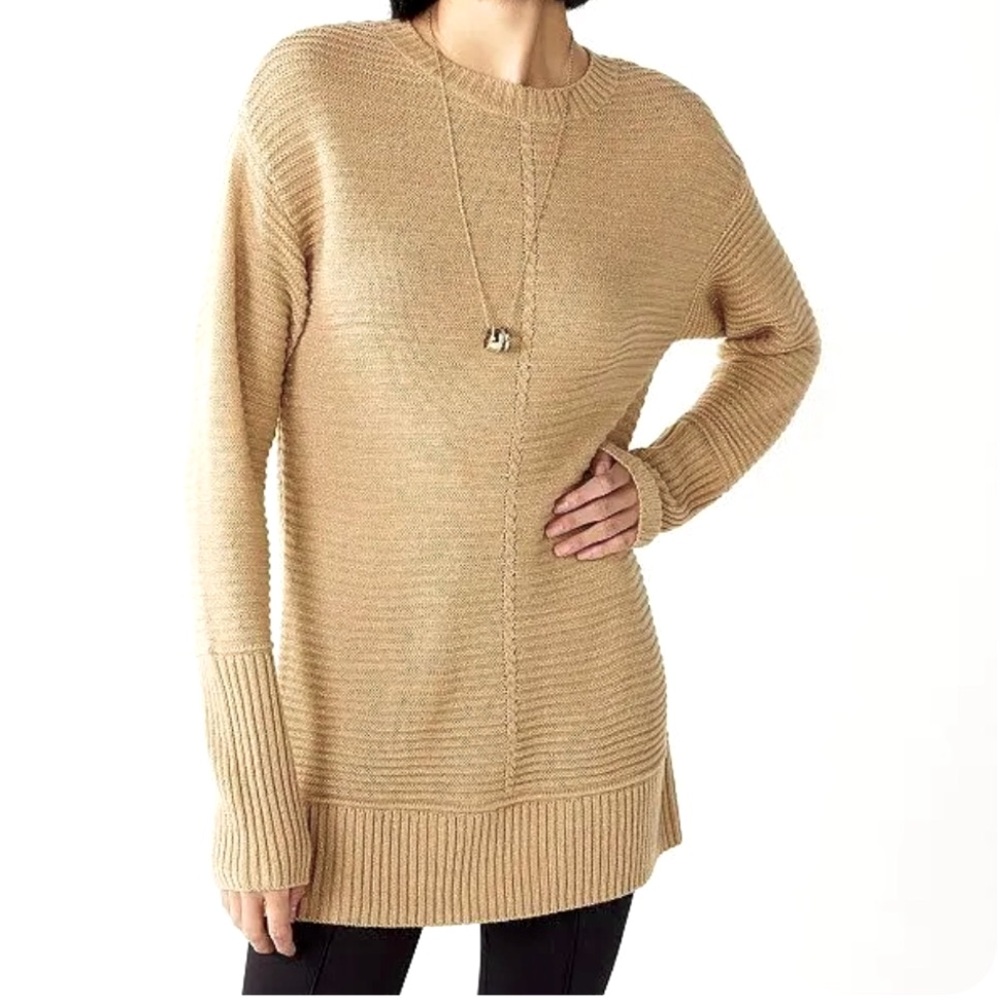 Nine West Crewneck Tunic Sweater